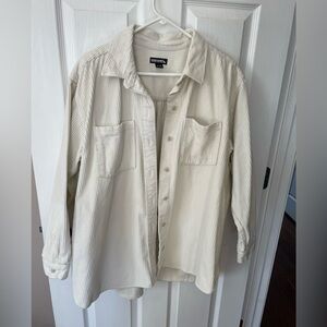 Eddie Bauer Cream Button-Down Shirt
